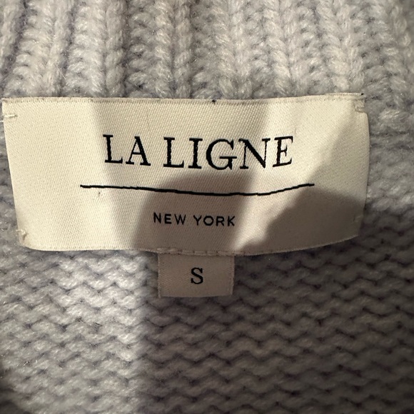 La Ligne Mini Marin Sweater. Light blue with darker blue stripes. S. - Picture 8 of 9